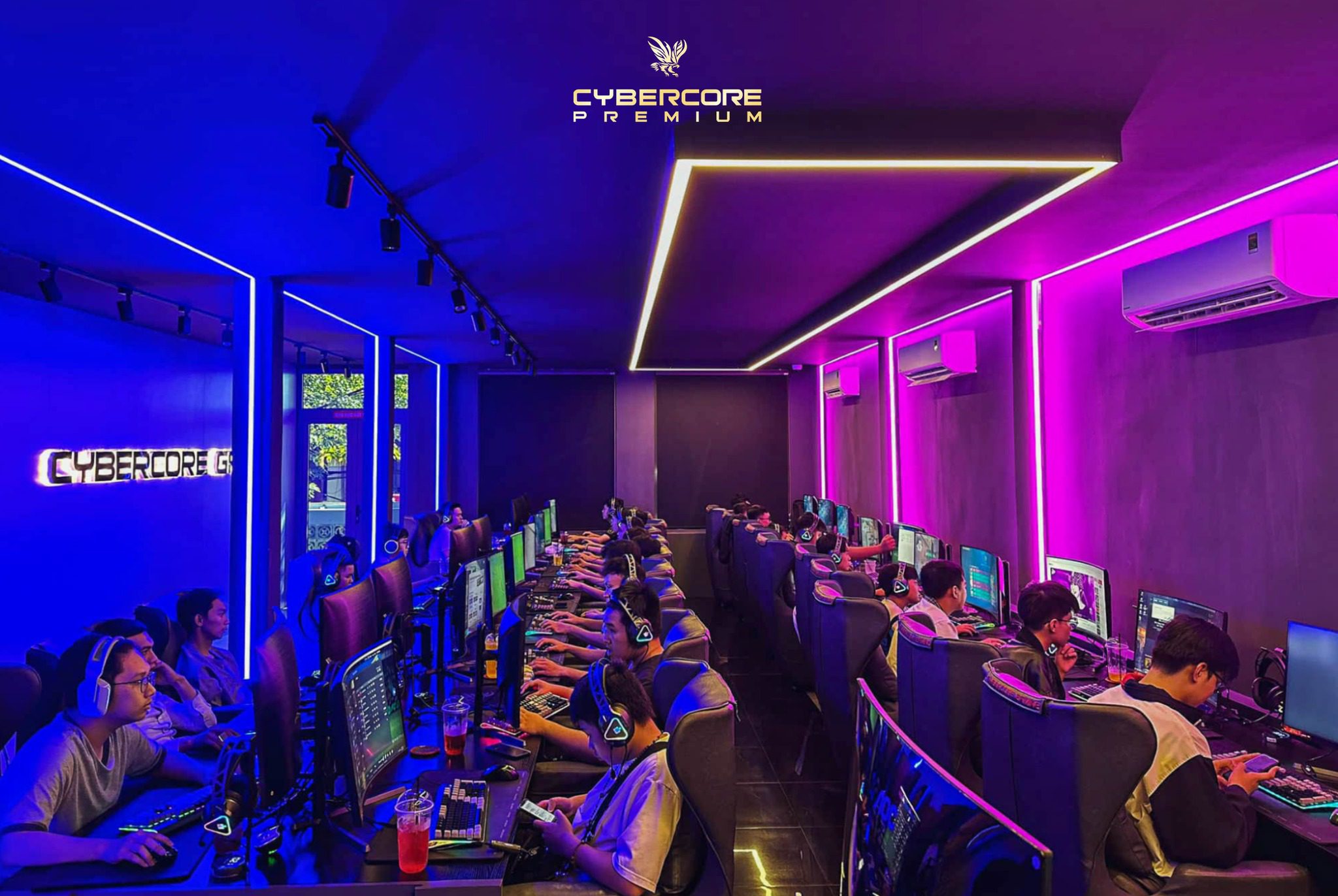 Cybercore Gaming system - one of the oldest cyber cafe chains in Ho Chi Minh City