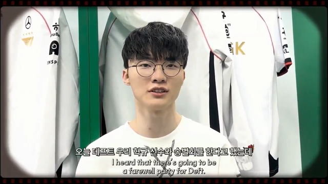 Faker also bids farewell to Deft