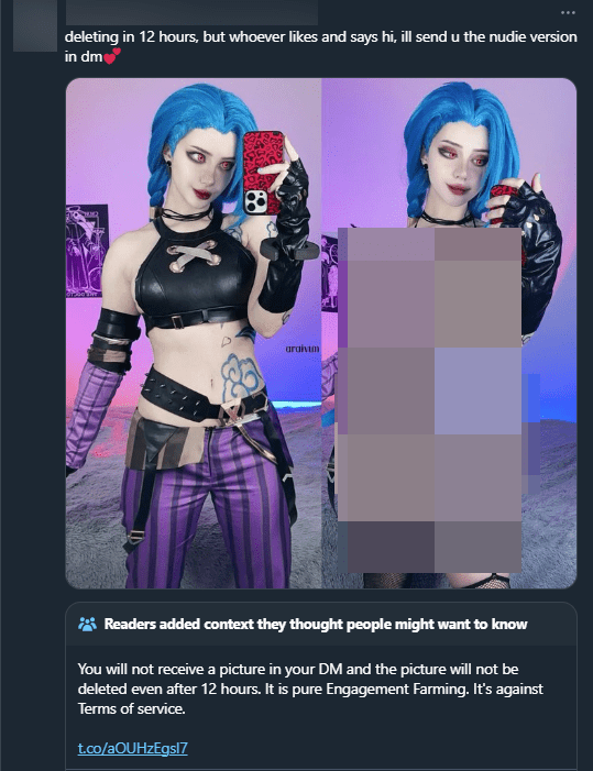 And the post was tagged as 