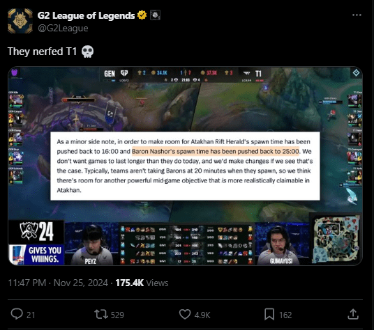 G2 also assesses that Riot is reducing T1's strength