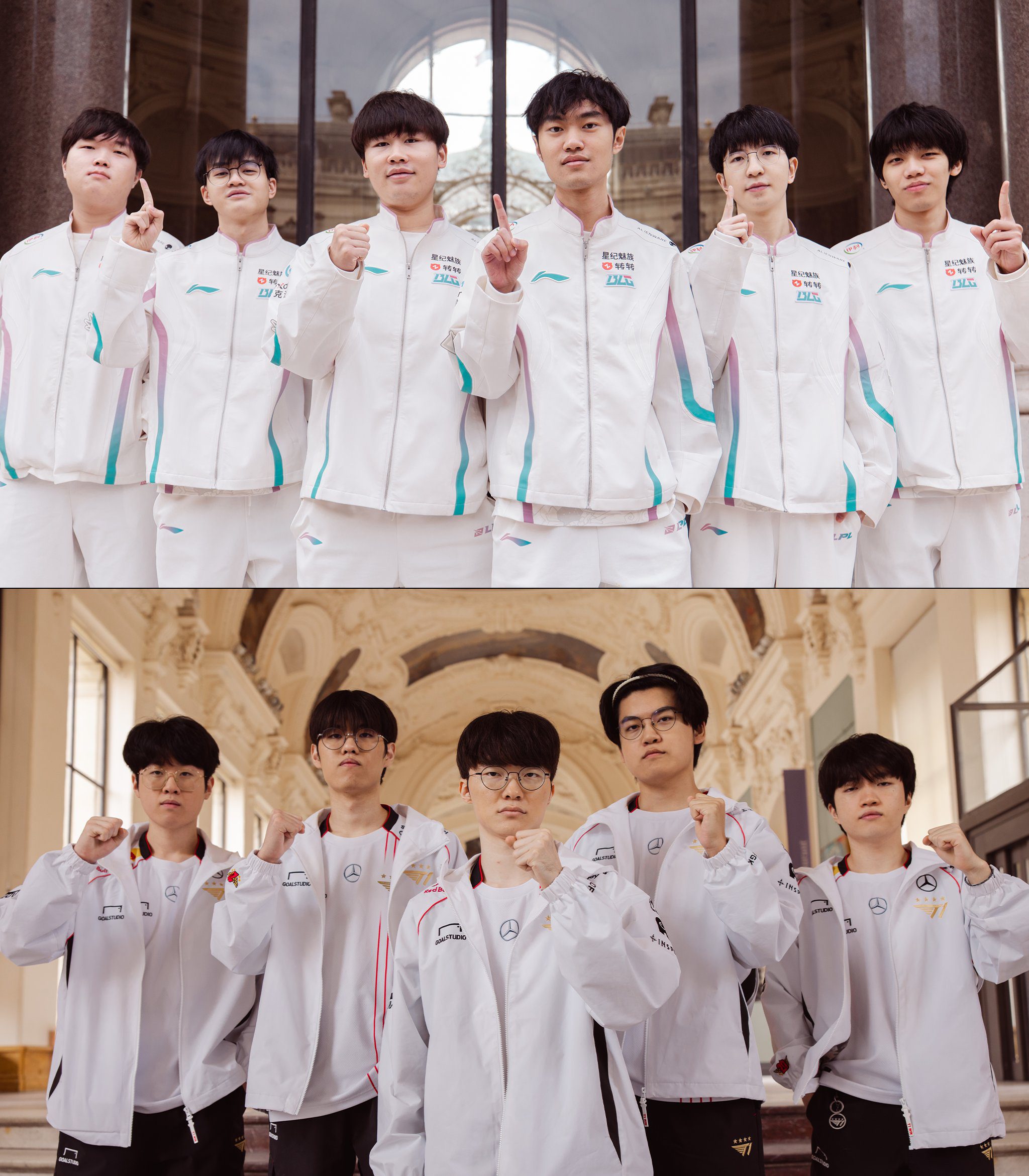 The highly anticipated clash between T1 - BLG