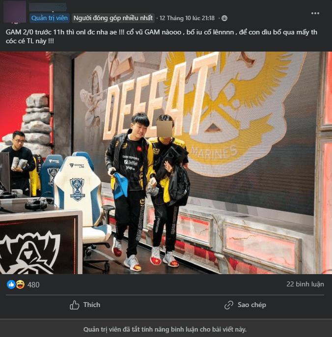 Posts were disabled from October 12 even though they were previously open for comments