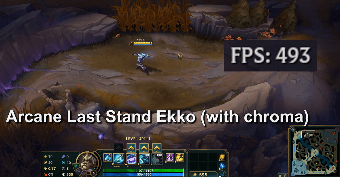 With a high-quality PC at 500 FPS...