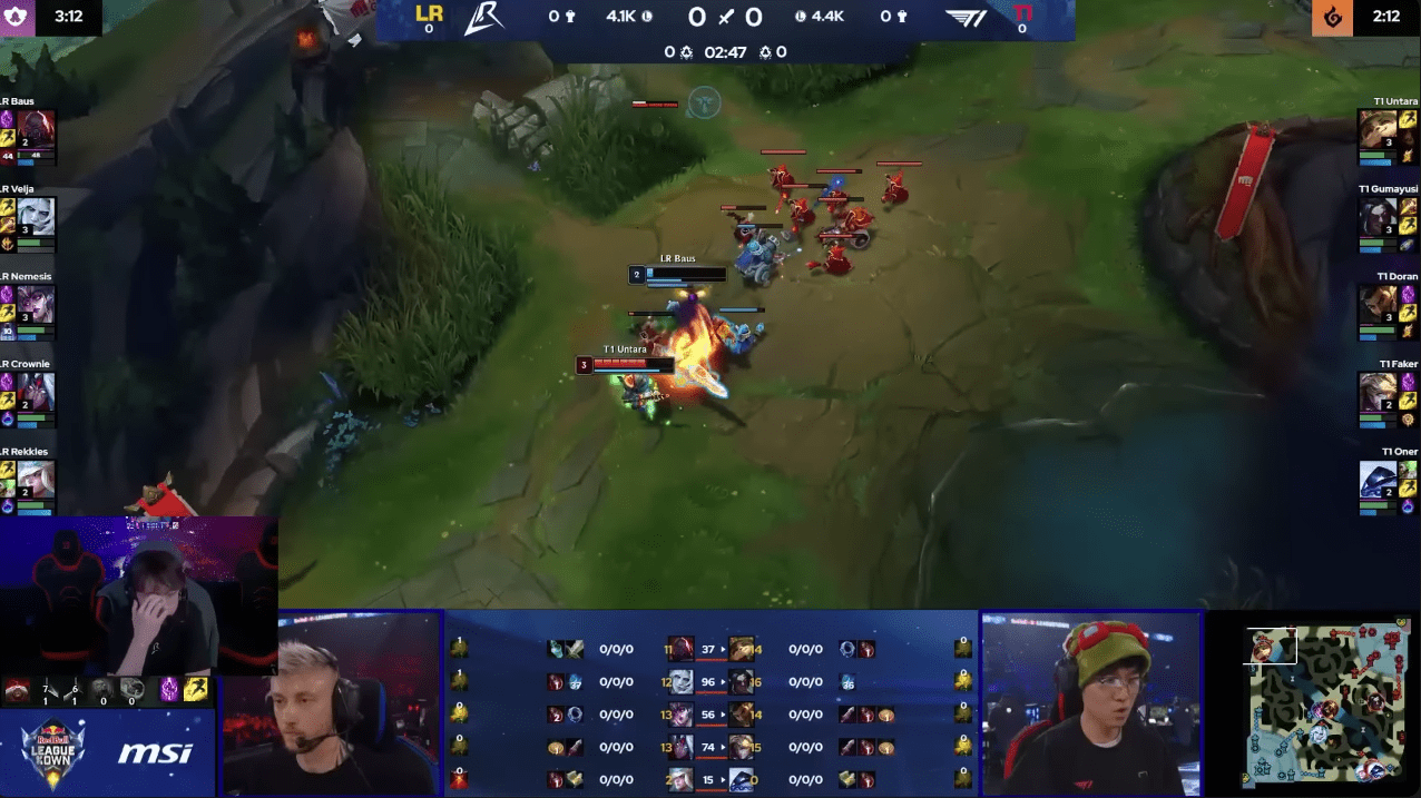 In the recent match against T1, TheBausffs also applied the trademark 'feed to win' strategy