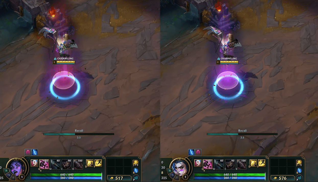 Even the recall animations have no changes between forms