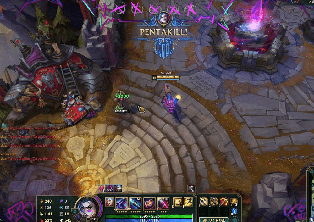 What disappoints many players is that Arcane Jinx lacks a map-changing Pentakill effect like Diana's Winter Wonder or Pyke's Shadowfire