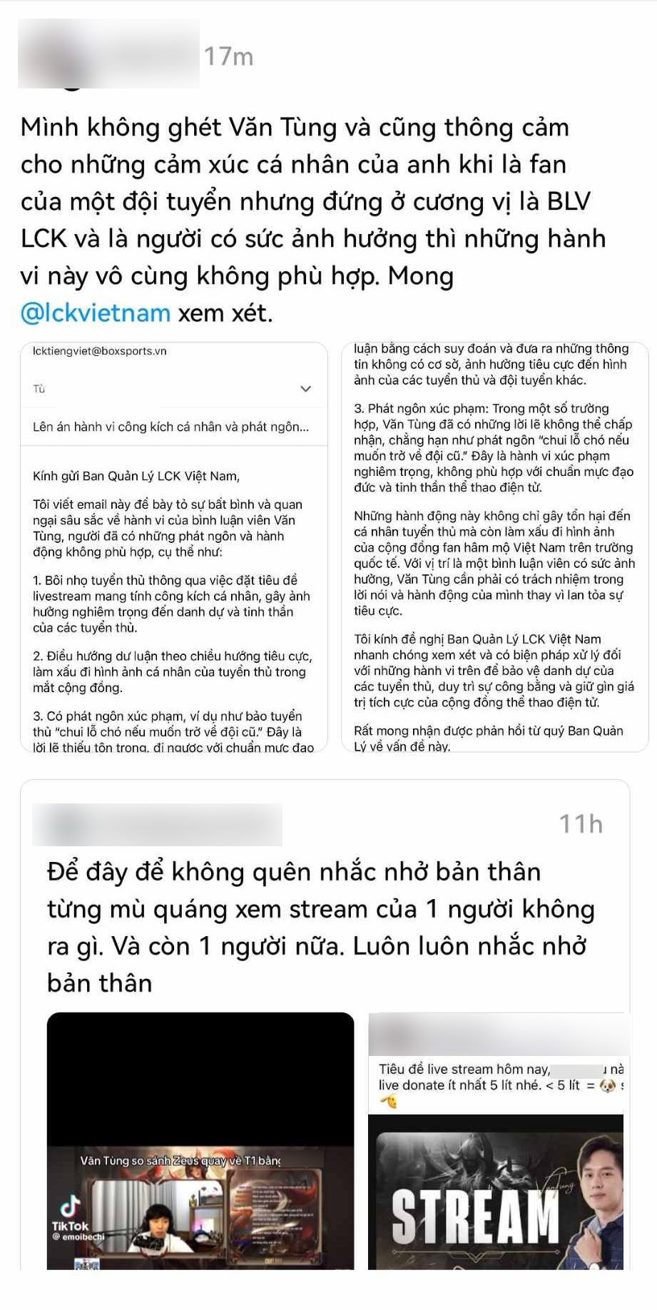 Some fans even demanded LCK Vietnam take action against Văn Tùng