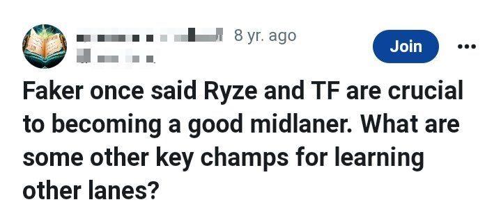 Faker once said that Ryze and TF are two champions to practice becoming a good Mid Laner