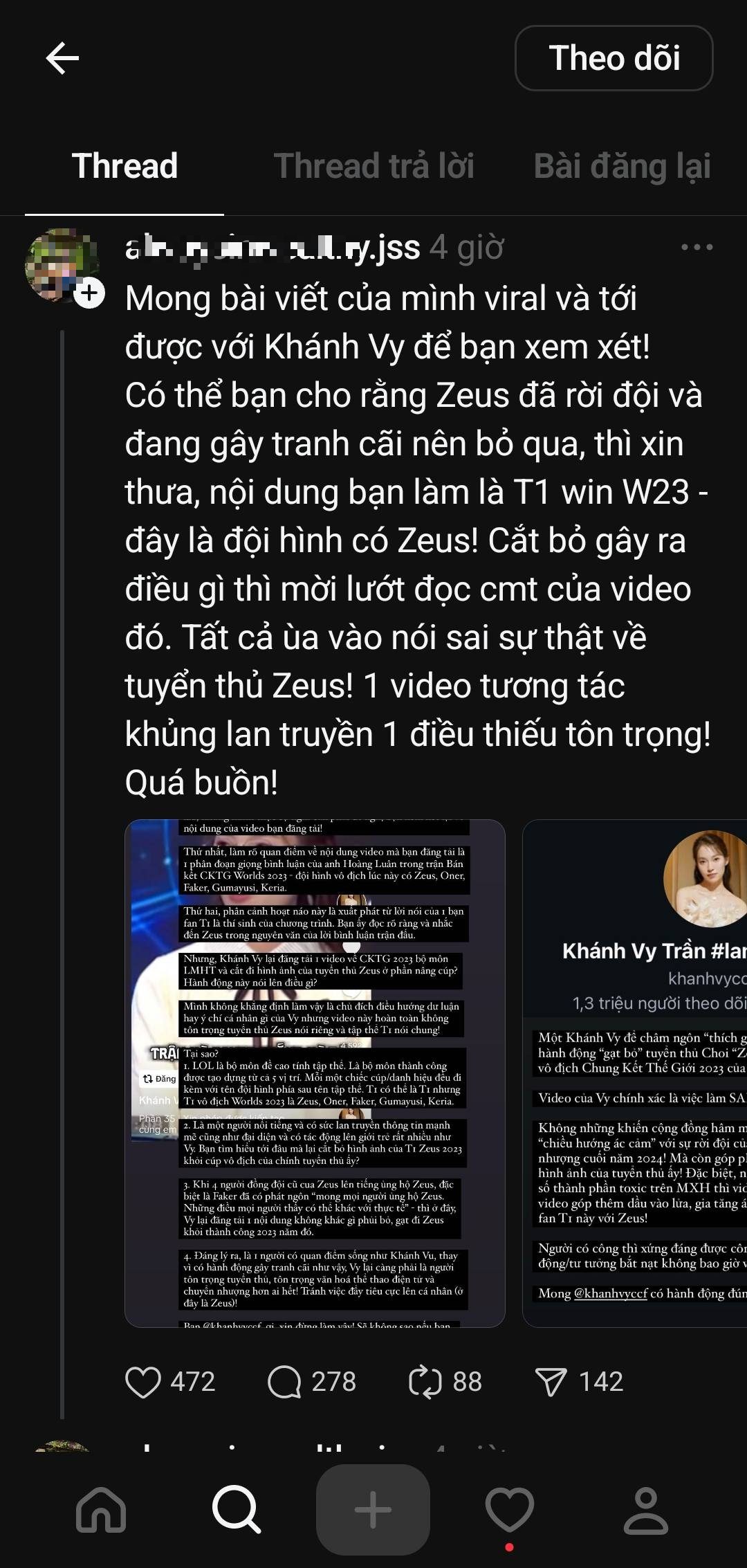 Zeus fans directly mentioned the MC and hoped the post would go viral for her to see
