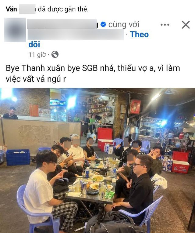 Coach R. posted a photo of dining where one of his former students involved in the negative case was present.