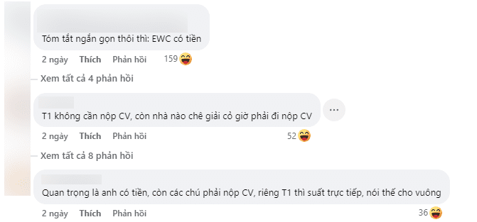 The community seizes the opportunity to poke fun at Gen.G fans, as many supporters of this team sarcastically referred to EWC 2024 as 'a minor league'