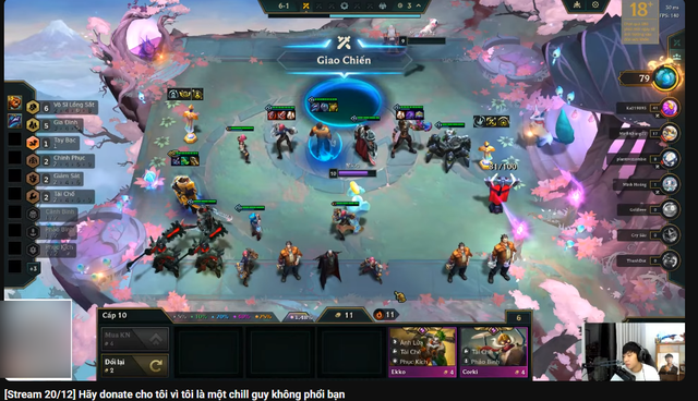 Commentator Văn Tùng titled his stream to mock Zeus