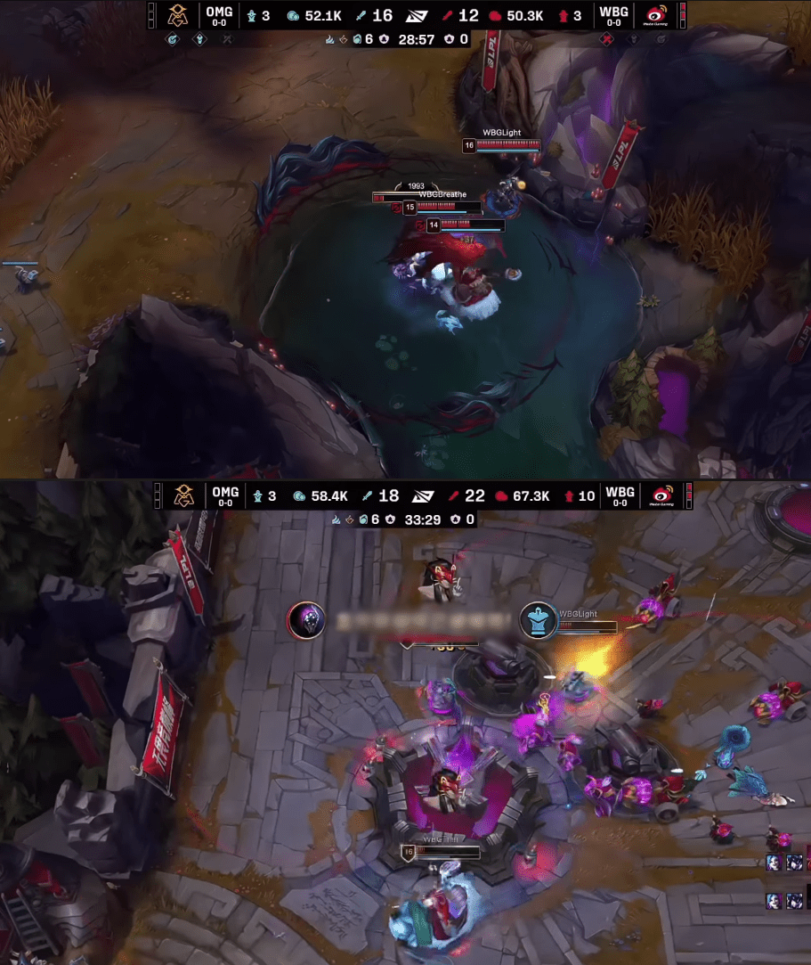 Despite being behind in gold in game 3, once WBG secured Atakhan, they could win about 5 minutes later