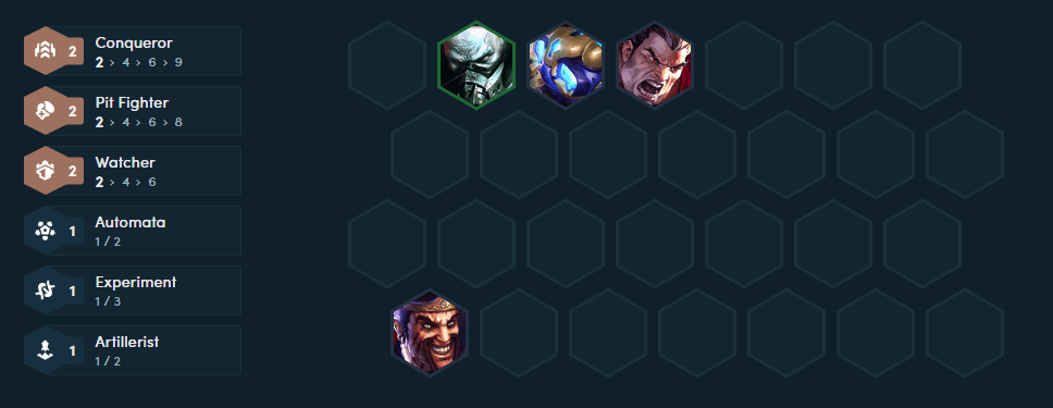 The starting composition players should aim for