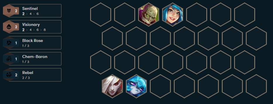 The starting composition players should aim for