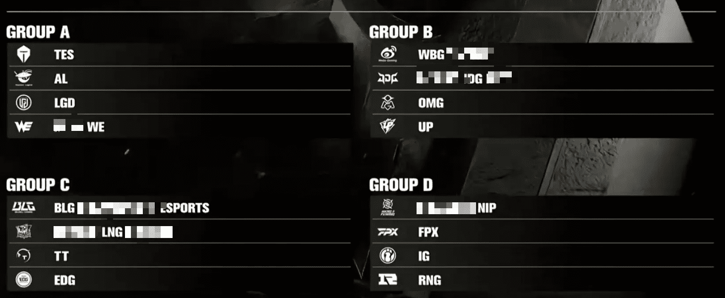 Official matchup of LPL 2025 Split 1