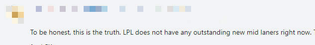 'Doinb is just stating the truth. Currently, LPL has no mid laners who are truly outstanding' - A fan admitted
