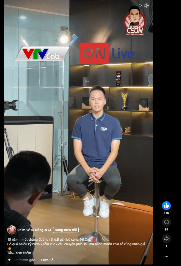 Sẻ's thoughts shared on the fanpage: https://www.facebook.com/share/r/19yE1ARpMW/.
