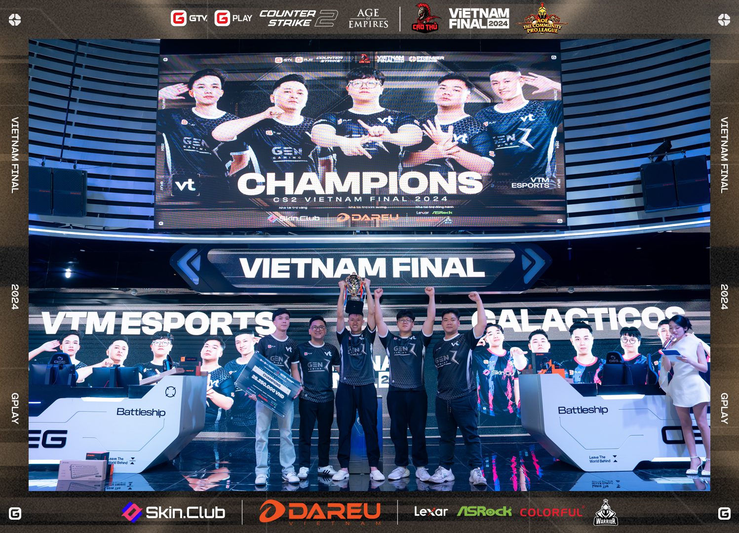 VTM Esports, the CS2 champion of Vietnam Final 2024.