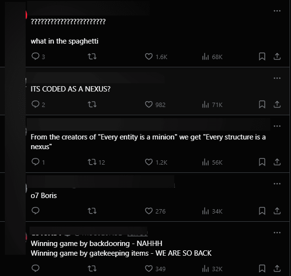 The League of Legends community is uncertain whether this is a bug or a feature