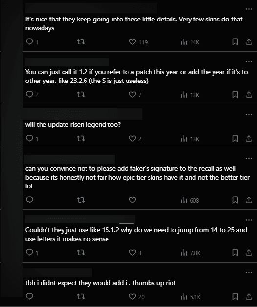 The community is also surprised by Riot's actions.