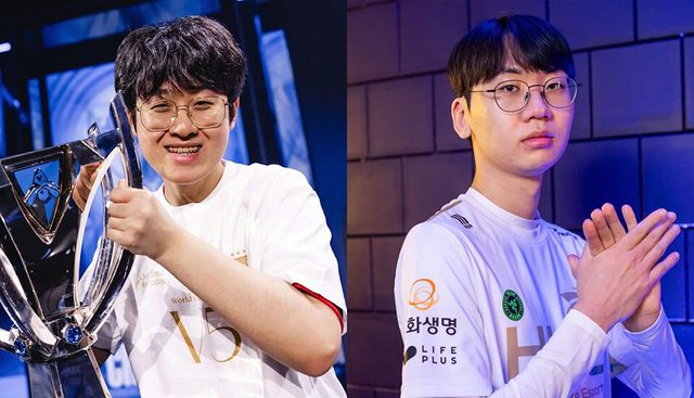 Both Zeus (left) and T1's Doran had an unsatisfying debut day.
