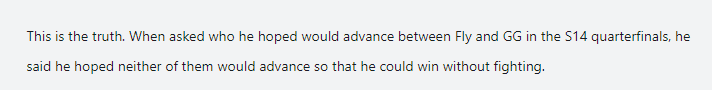 'I believe that is what Oner truly thinks. Remember at the 2024 Worlds, he hoped both FLY and GG would be eliminated just so he could advance without playing. Now he chooses an unstable IG, which is quite right' - A gamer commented
