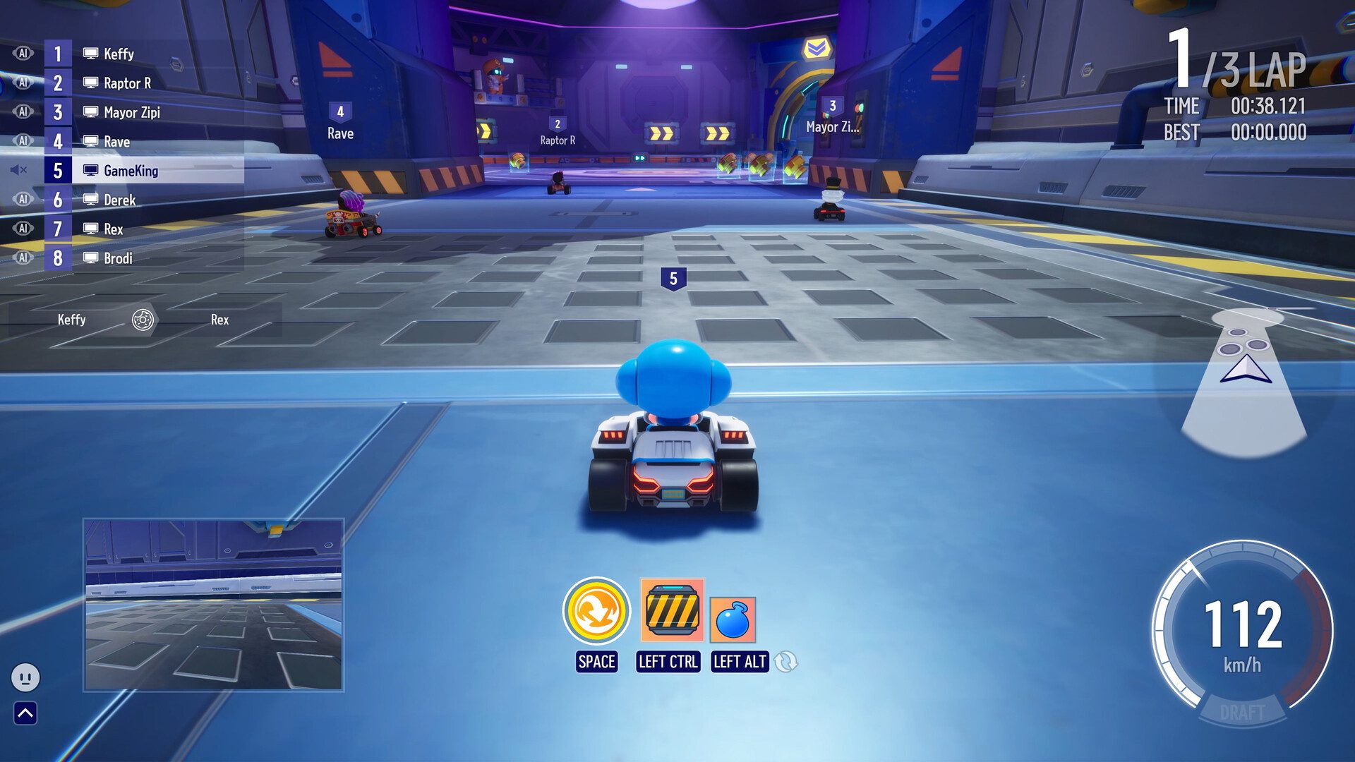 Recently, Faker has also been playing the familiar racing game KartRider Drift