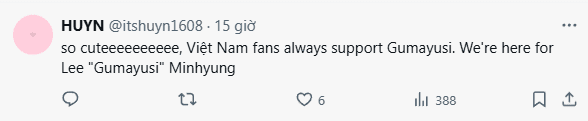 LCK fans are also excited about the gift for Gumayusi from Vietnamese fans