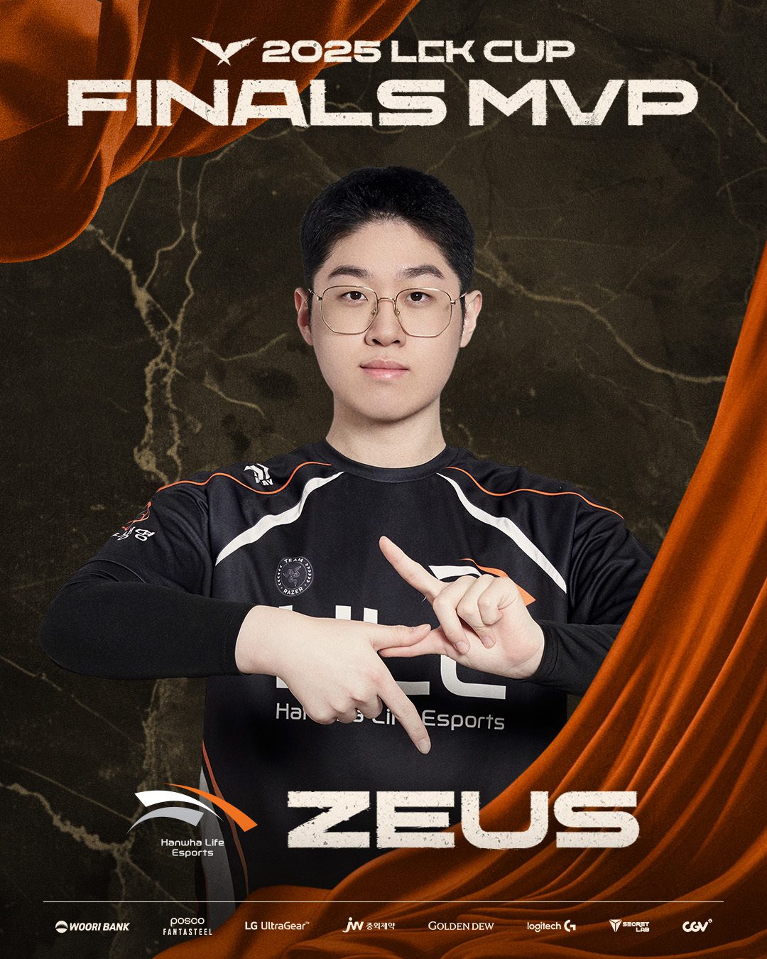 Zeus was voted FMVP of the LCK Cup 2025