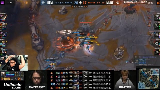 In Game 2, they allowed DFM to turn the tables with a 10k gold lead, causing commentator Hoàng Luân to be 'unable to believe his eyes'.