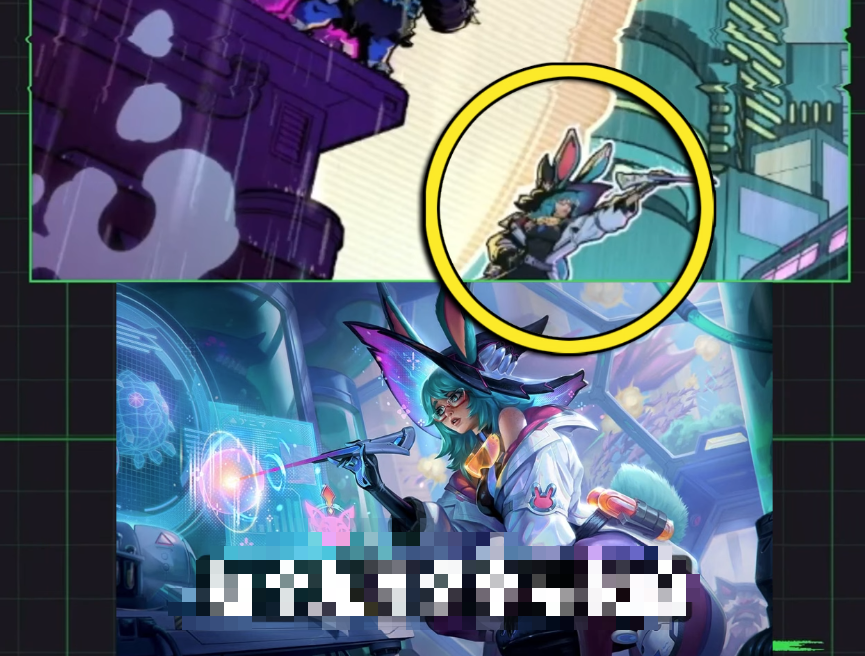 ... and Aurora in the outfit of the Love Rabbit also appears in TFT Season 14