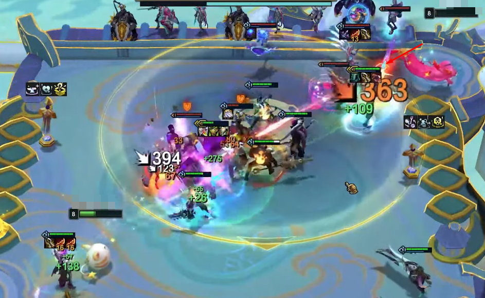 The upgrade effect from the Crown of the Chief allows Shaco to easily approach the opponent's backline