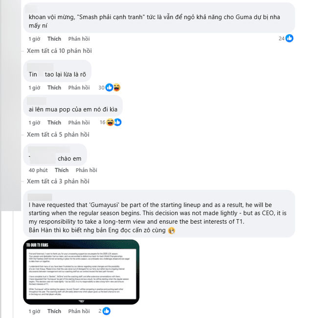 T1 fans are extremely upset about these new statements from the CEO.