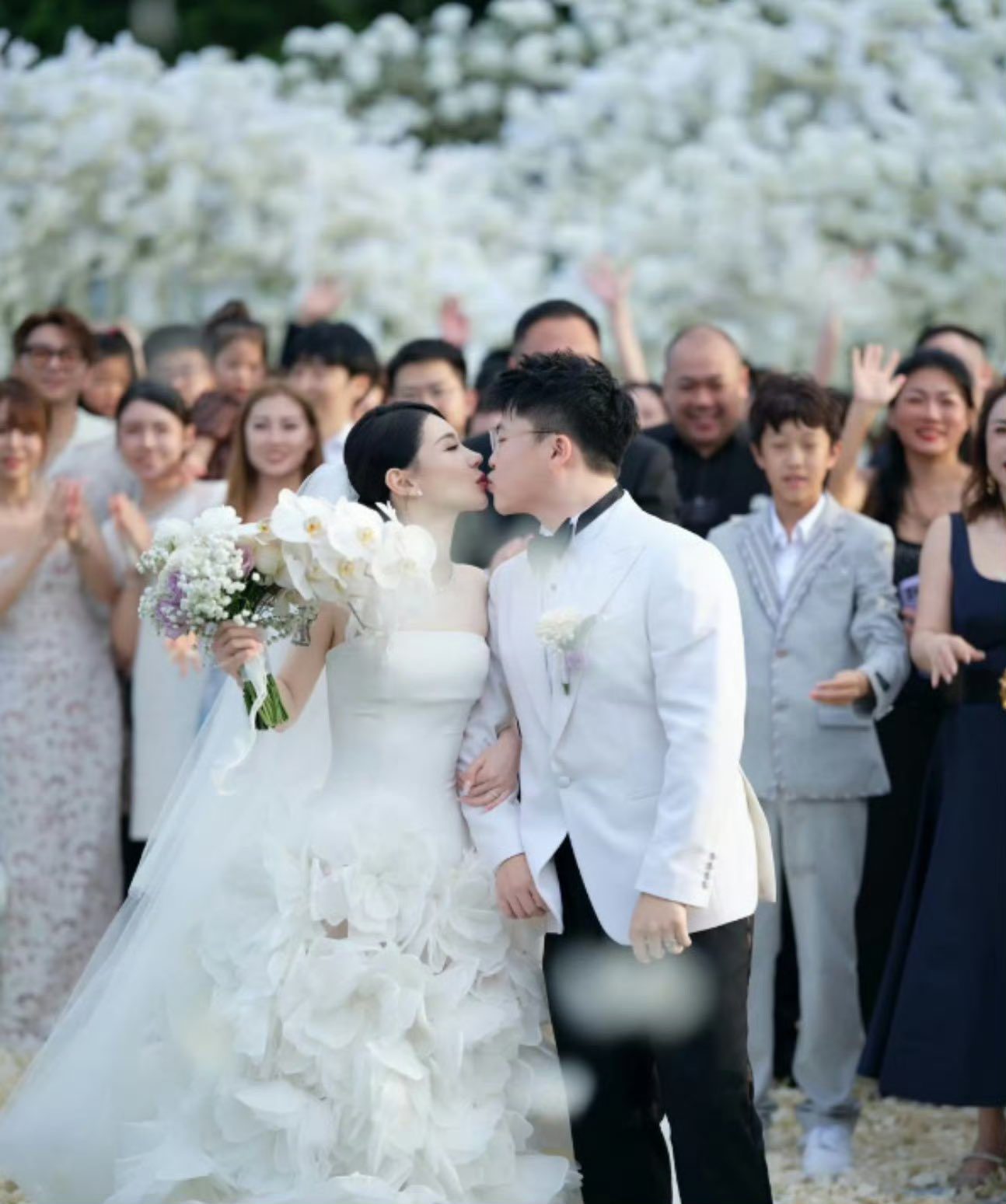 At the beginning of February, he hosted an extravagant wedding anniversary party in Bali