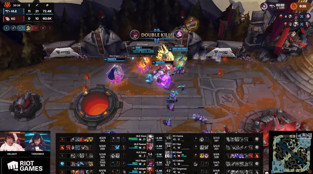 KC secured a surprising victory in game 1, but the match remained one-sided for HLE.