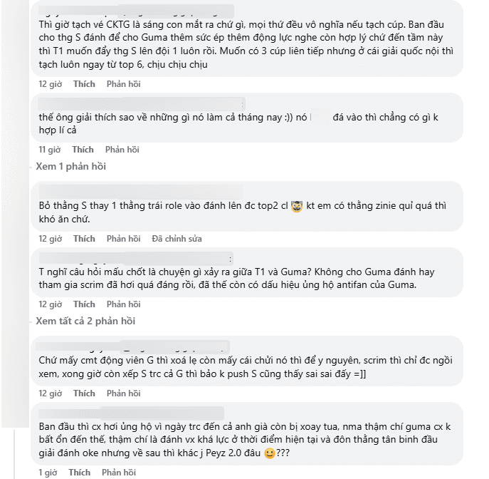 Some who once supported T1's roster rotation are now 