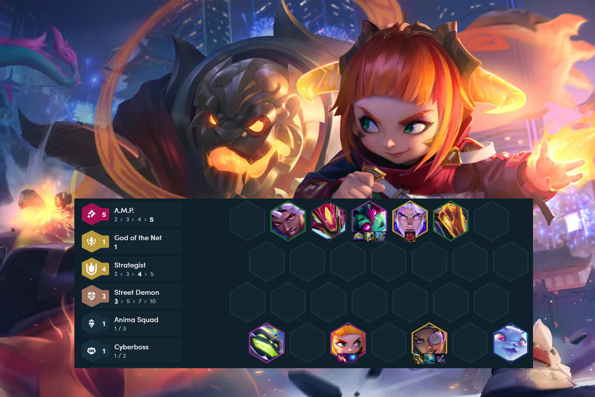 Annie and Samira are A.M.P units with extremely high damage output in the late game