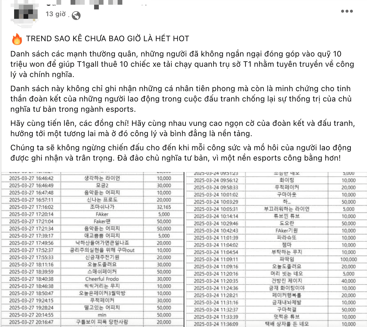 Anti-fans are even willing to release a statement detailing the money spent on those trucks - Photo: Has Guma started gym training yet