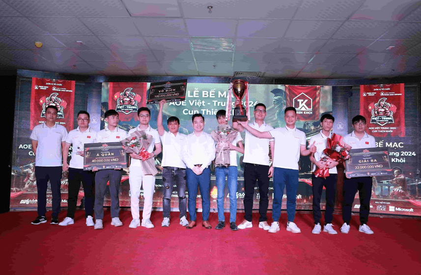 In 2024, the AoE Vietnam-China – Thien Khoi Cup organized by Thien Khoi Esports (Thien Khoi Group) was grandly held, creating a great buzz and leaving a deep impression