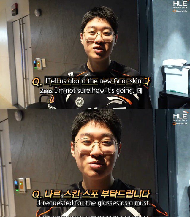 Zeus is also reported to have chosen Gnar.