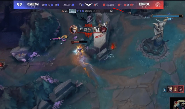 BFX even managed to wipe Gen.G despite being significantly behind in gold at the 26th minute.