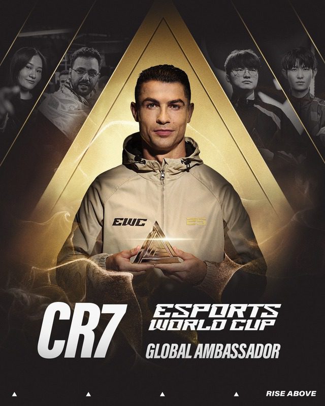 Superstar Cristiano Ronaldo officially becomes the global ambassador for EWC 2025.