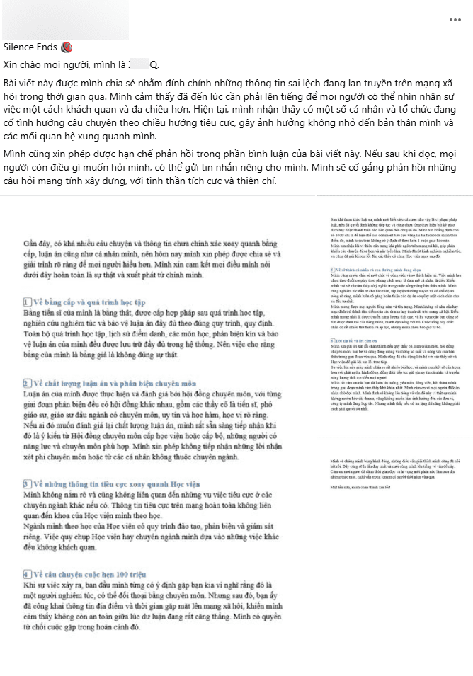 Z.Q's clarification post but not addressing the issue directly
