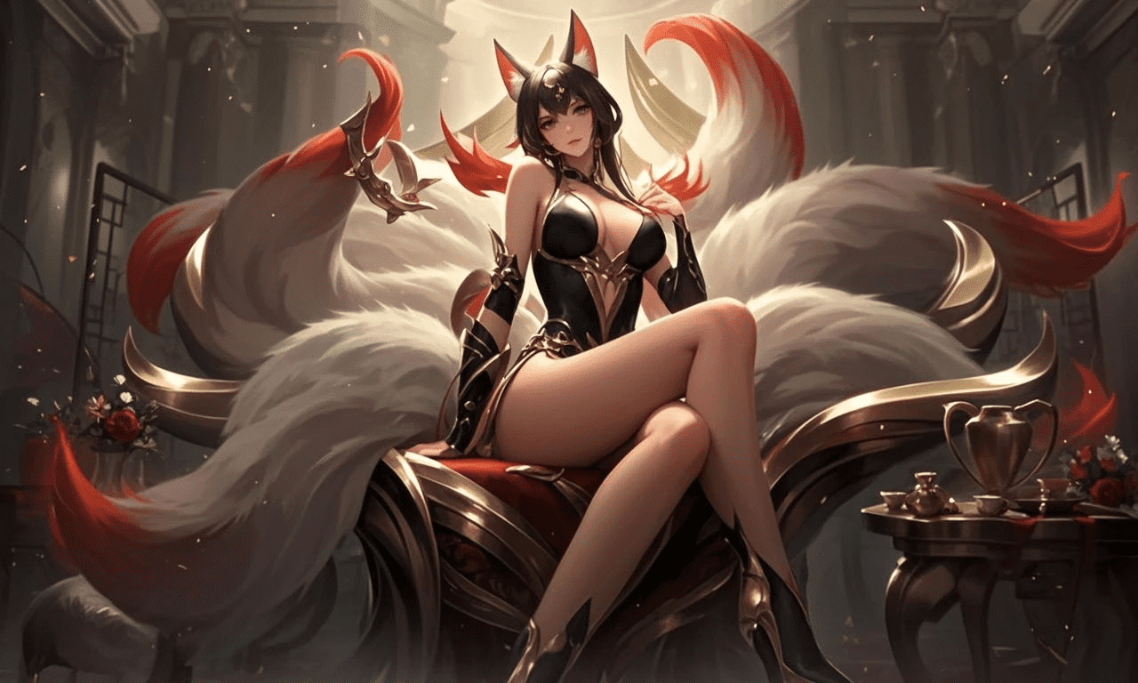 Ahri looks both alluring and elegant