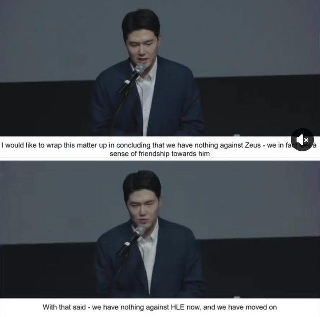 COO T1 apologizes to Zeus and his family for the troubles caused by this transfer deal.