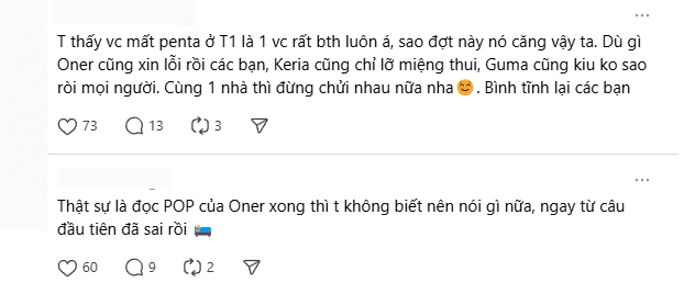 The two main opinions in the incident