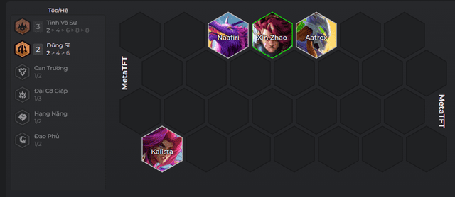 Early game composition.