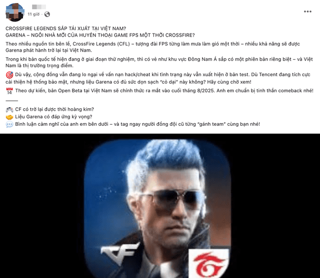 Information has surfaced that CrossFire Legends will be re-published by Garena.