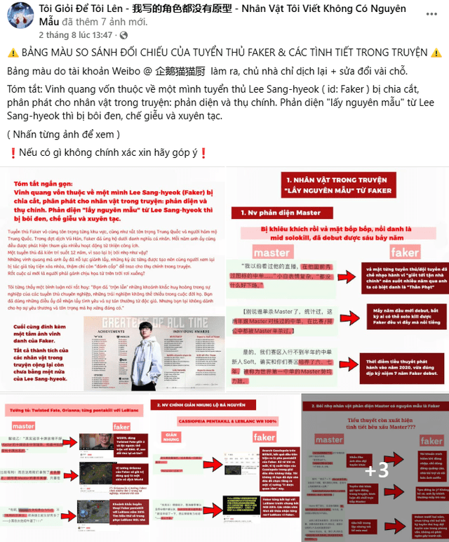 Some fans are actively seeking and compiling misleading details about Faker - Photo: Facebook.